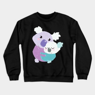 Little cute Koala family hug Crewneck Sweatshirt